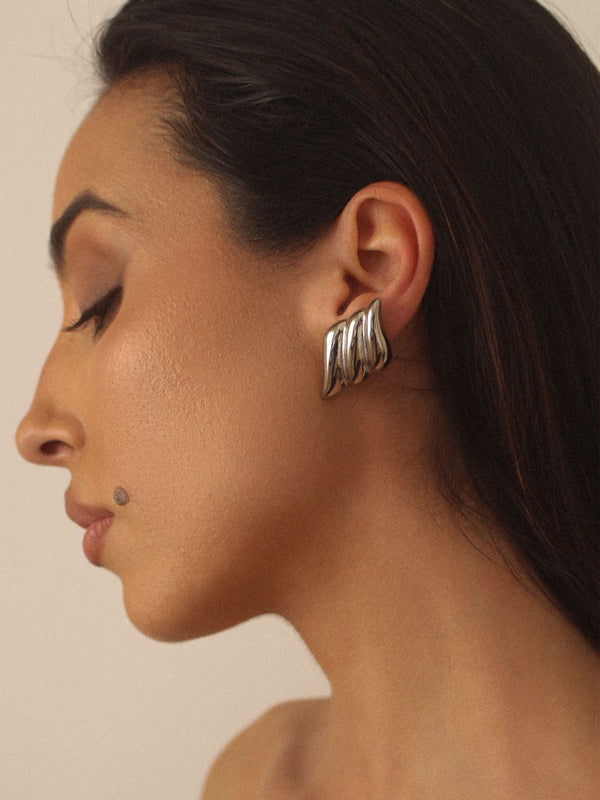 Angel Wing Silver Earrings