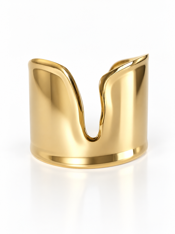 The Muse Golden Cuff Bracelet