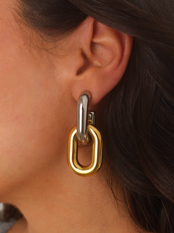 Duo Link Earrings