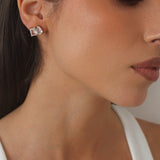 Duo Crystal Stud Earrings