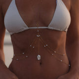 Delos Baroque Pearl Body Chain