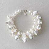 Oceana Statement Necklace with Pearls and Seashells