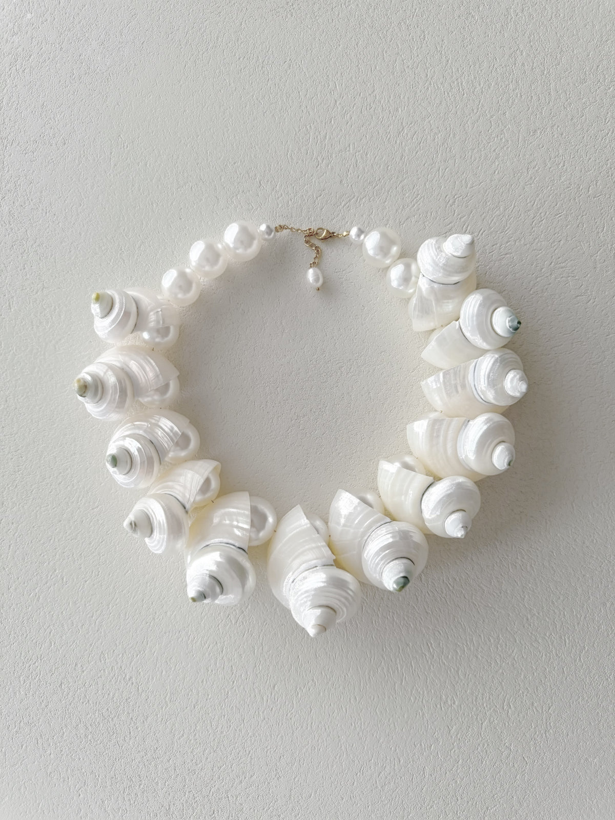 Oceana Statement Necklace with Pearls and Seashells