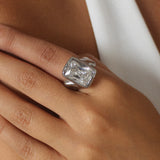 Felicia Bold Silver Ring
