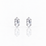 Serena Silver Marquise Stud Earrings