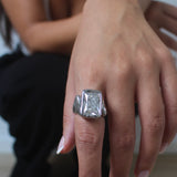 Felicia Bold Silver Ring