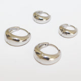The Mini Silver Hoops Set