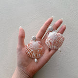 Cinque Terre Scallop Earrings