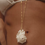 Corsica Long Shell Necklace