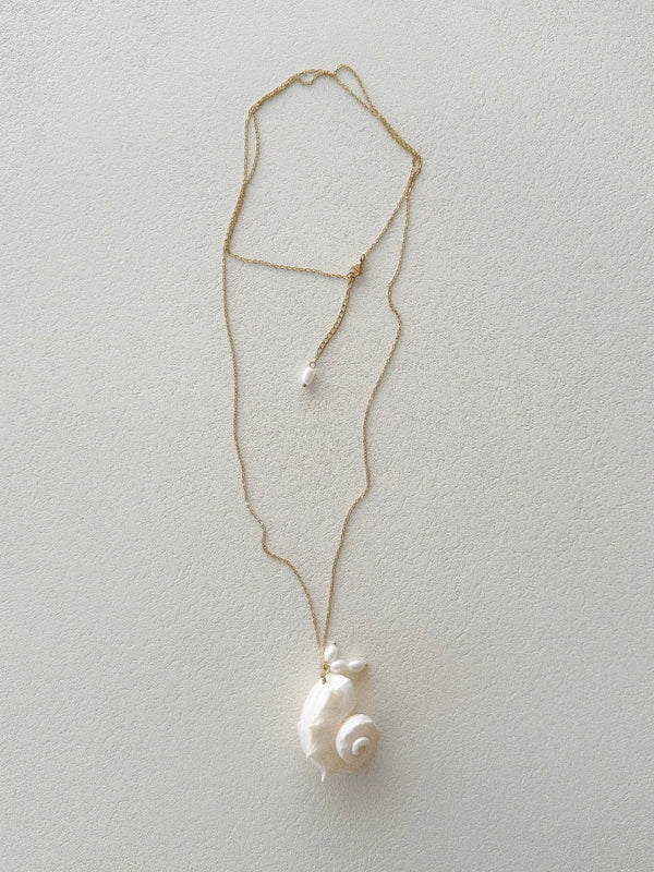 Corsica Long Shell Necklace