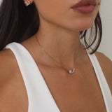 Duo Crystal Stud Earrings