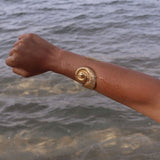 Seashell Sculptural Cuff Bracelet