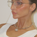 Polly Silver Choker Necklace