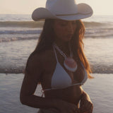 Saint-Tropez Pearl Scallop Shell Necklace
