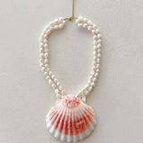 Saint-Tropez Pearl Scallop Shell Necklace