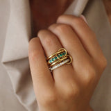 Gia 4 Layers Stacked Ring