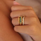 Gia 4 Layers Stacked Ring
