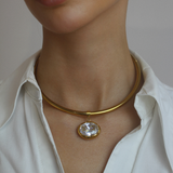 Polly Golden Choker Necklace