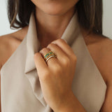 Gia 4 Layers Stacked Ring