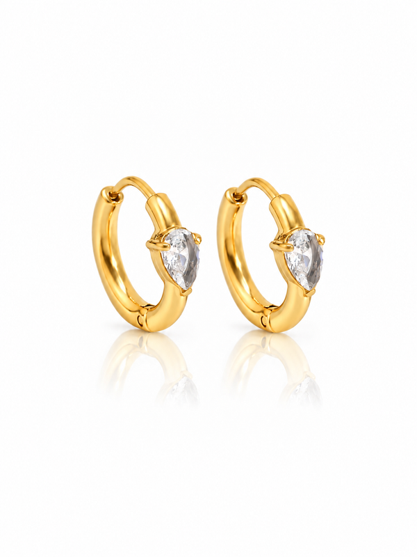 Demi Golden Huggie Hoops
