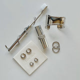 The Mini Silver Hoops Set