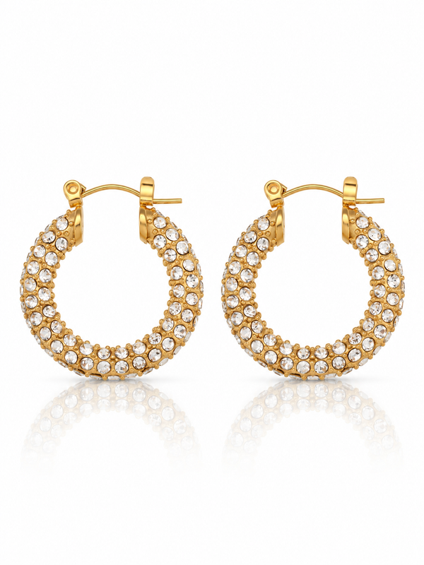 Amber Medium Hoops