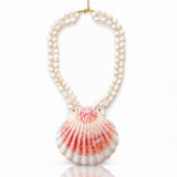 Saint-Tropez Pearl Scallop Shell Necklace