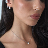Blair Silver Oval Stud Earrings