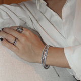 Jules Silver White Zircon Bracelet