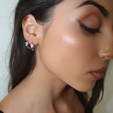 Demi Silver Huggie Hoops