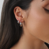 The Mini Silver Hoops Set