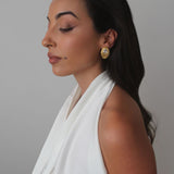 Luna White Zircon Earrings