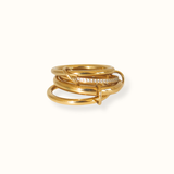Maya 4 Layers Golden Stacked Ring