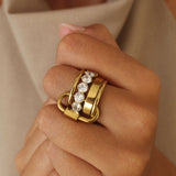 Ophelia 4 Layers Stacked Ring