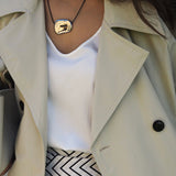 Hony Silver Adjustable Cord Necklace