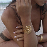 Seashell Sculptural Cuff Bracelet