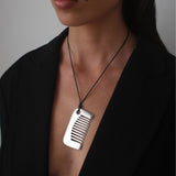 The Silver Comb Necklace