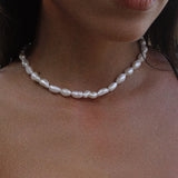 Ocean Natural Baroque Pearls Choker