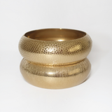 The Textured Chunky Bangle Bundle Bracelet