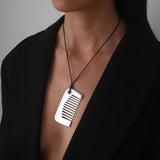 The Silver Comb Necklace