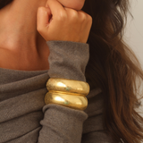The Textured Chunky Bangle Bundle Bracelet