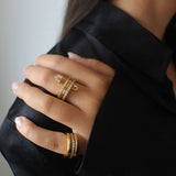 Lauren 3 Layers Stacked Ring