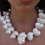Oceana Statement Necklace with Pearls and Seashells