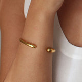 Phoebe Golden Bangle Bracelet