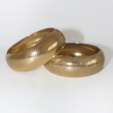 The Textured Chunky Bangle Bundle Bracelet