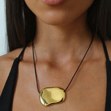 Hony Golden Adjustable Cord Necklace