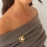 The Pearl Swirl Brooch