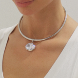Polly Silver Choker Necklace