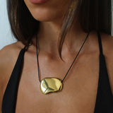 Hony Golden Adjustable Cord Necklace