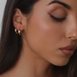 Demi Golden Huggie Hoops